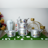 2 To 6 Metal Finish Casserole Set