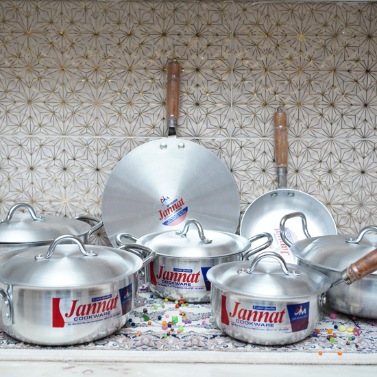 Jannat Metal Finish Set