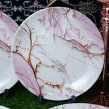 Pink Marble Plates